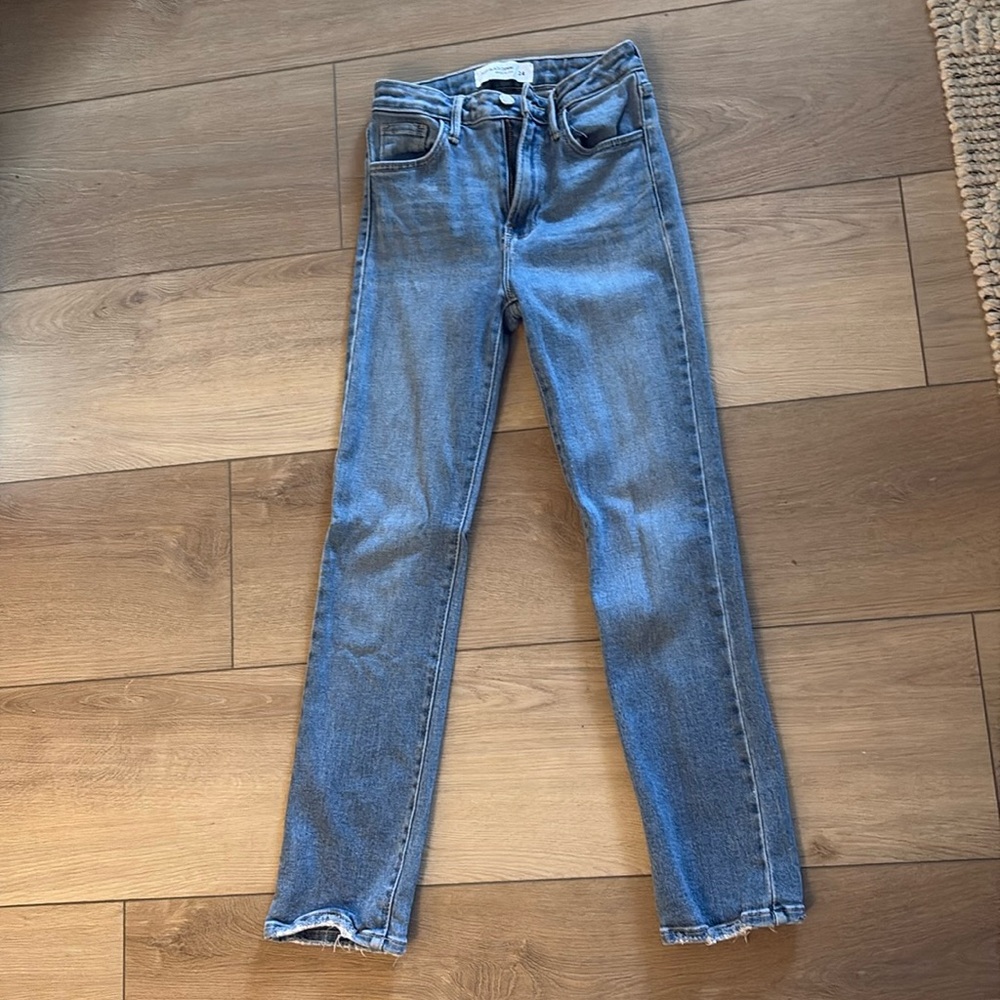 Just Black Denim Lightwash Straight Leg Jean Size 24